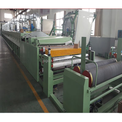 Máquina de desodorante de esponja de cuero con accionamiento eléctrico para productos laminados con llama