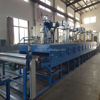 Máquina de desodorante de esponja de cuero con accionamiento eléctrico para productos laminados con llama