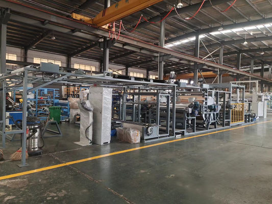 APPAREL Sofá de alimentación automática de tejido de transferencia de puntos de pegamento de disolvente máquina de laminación de 1800 mm