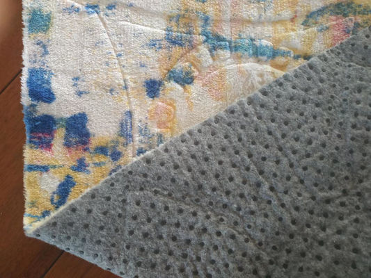 Línea de producción de alfombras con recubrimiento por puntos con refrigeración por aire y recubrimiento antideslizante