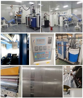 60kw GAOQI PUR Máquina para laminar pegamento textil de fusión en caliente Máquinas de fabricación de telas