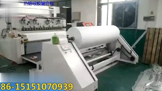 Máquina de laminado para esponja/espuma con tejido/cuero artificial