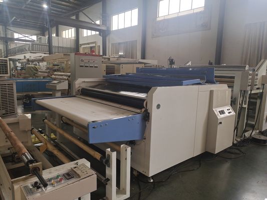 Presión en caliente de tejido de panal de miel no tejido máquina de laminación de tejido textil de curado inmediato