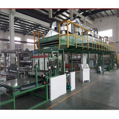 18500mm*3000mm*4550mm Máquina de laminado de películas BOPP PET para ropa con pegamento a base de agua