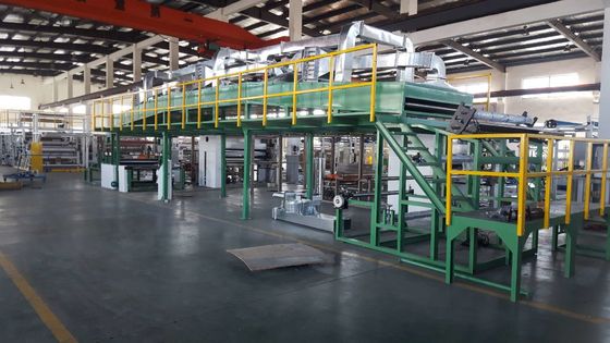 18500mm*3000mm*4550mm Máquina de laminado de películas BOPP PET para ropa con pegamento a base de agua